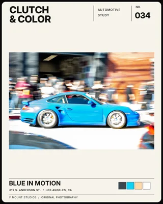 No. 034: Blue in Motion
