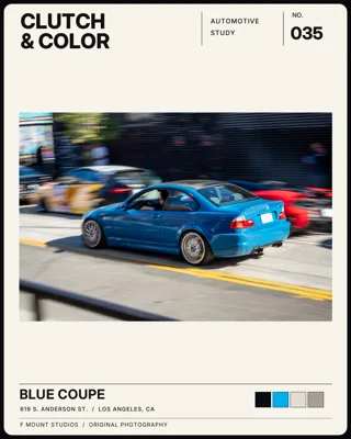 No. 035: Blue Coupe